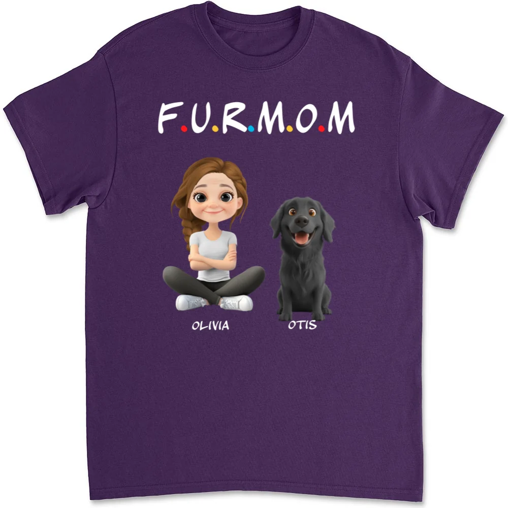 A Fur Mom - Personalized Custom Unisex T-shirt - Image 10
