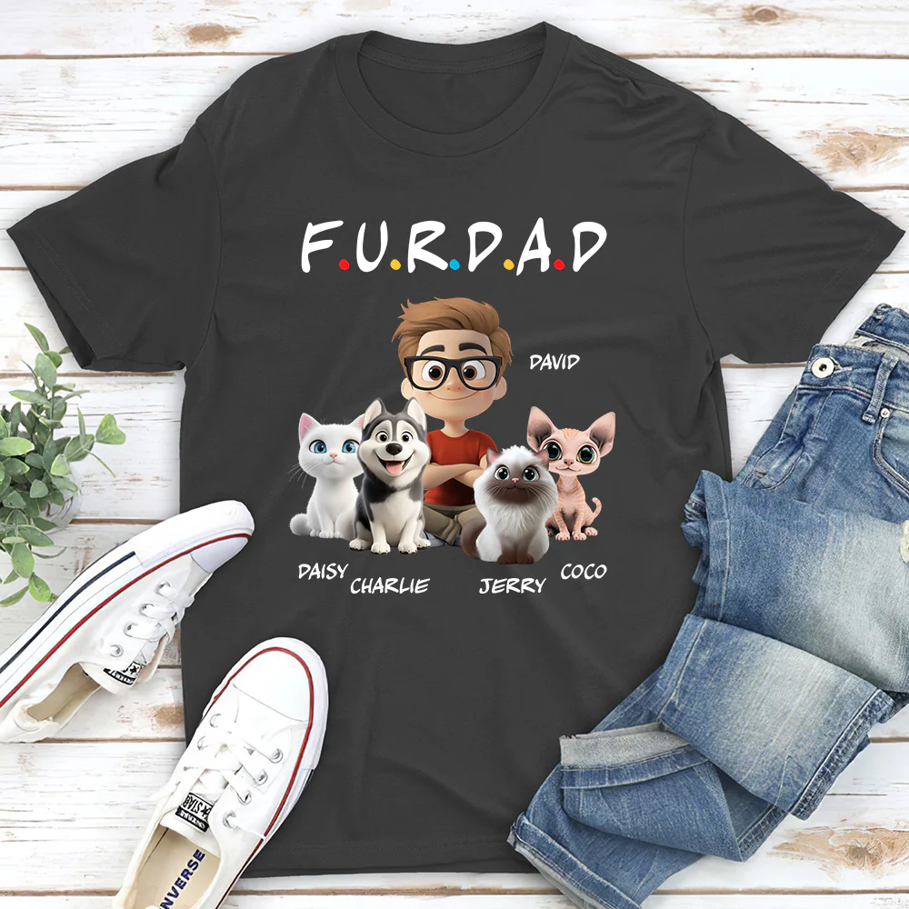 A Fur Mom - Personalized Custom Unisex T-shirt - Image 5