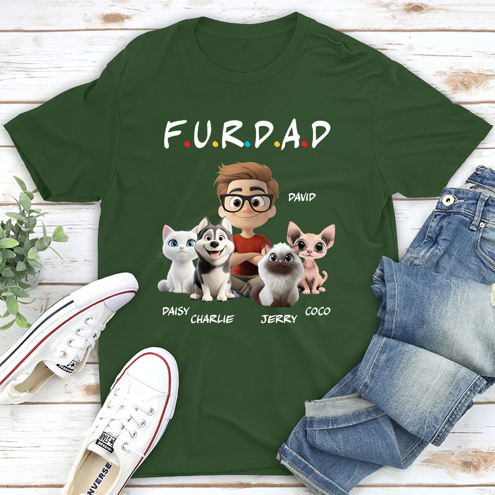 A Fur Mom - Personalized Custom Unisex T-shirt - Image 6