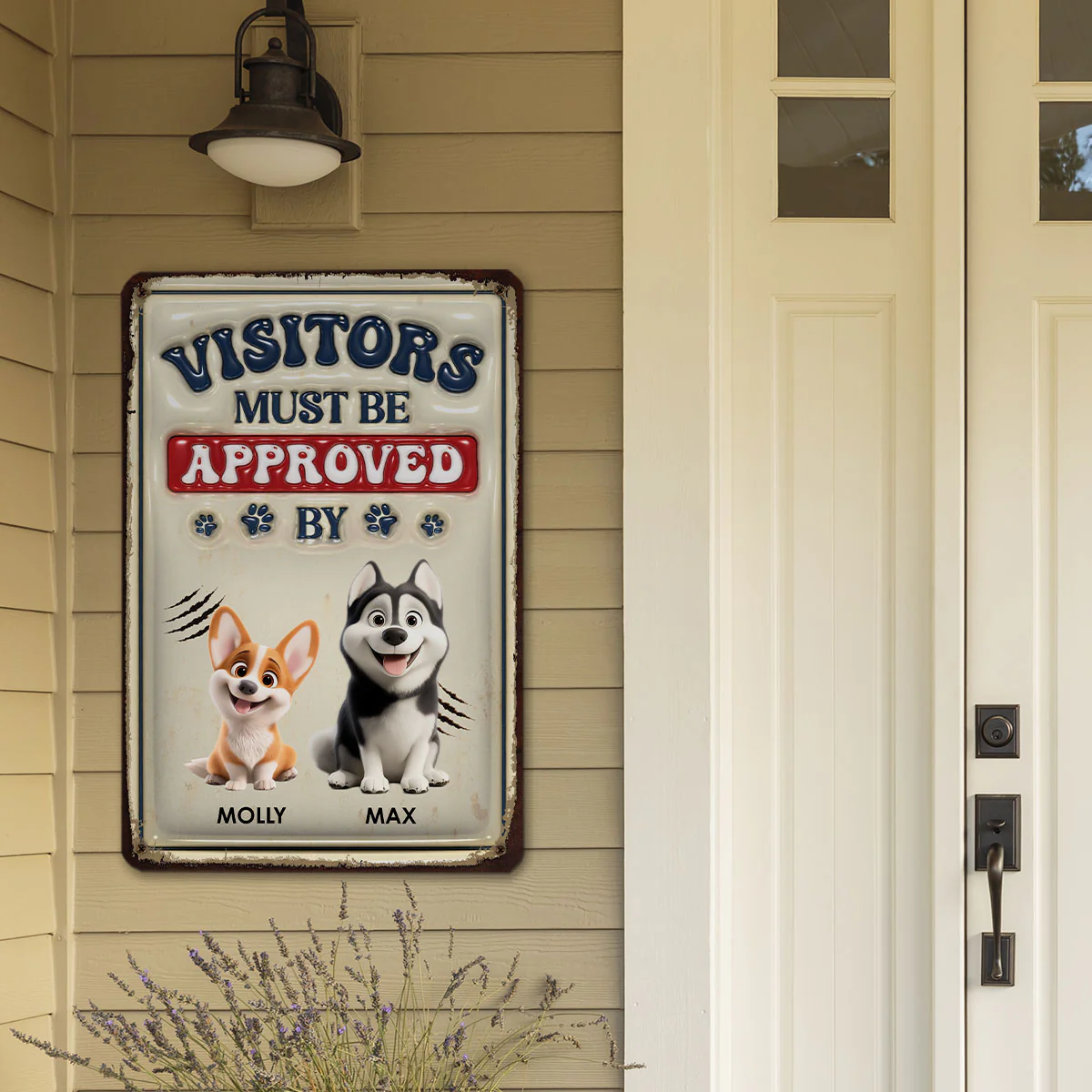 Approved By - Personalized Custom 3D Inflated Effect Metal Sign - Image 4