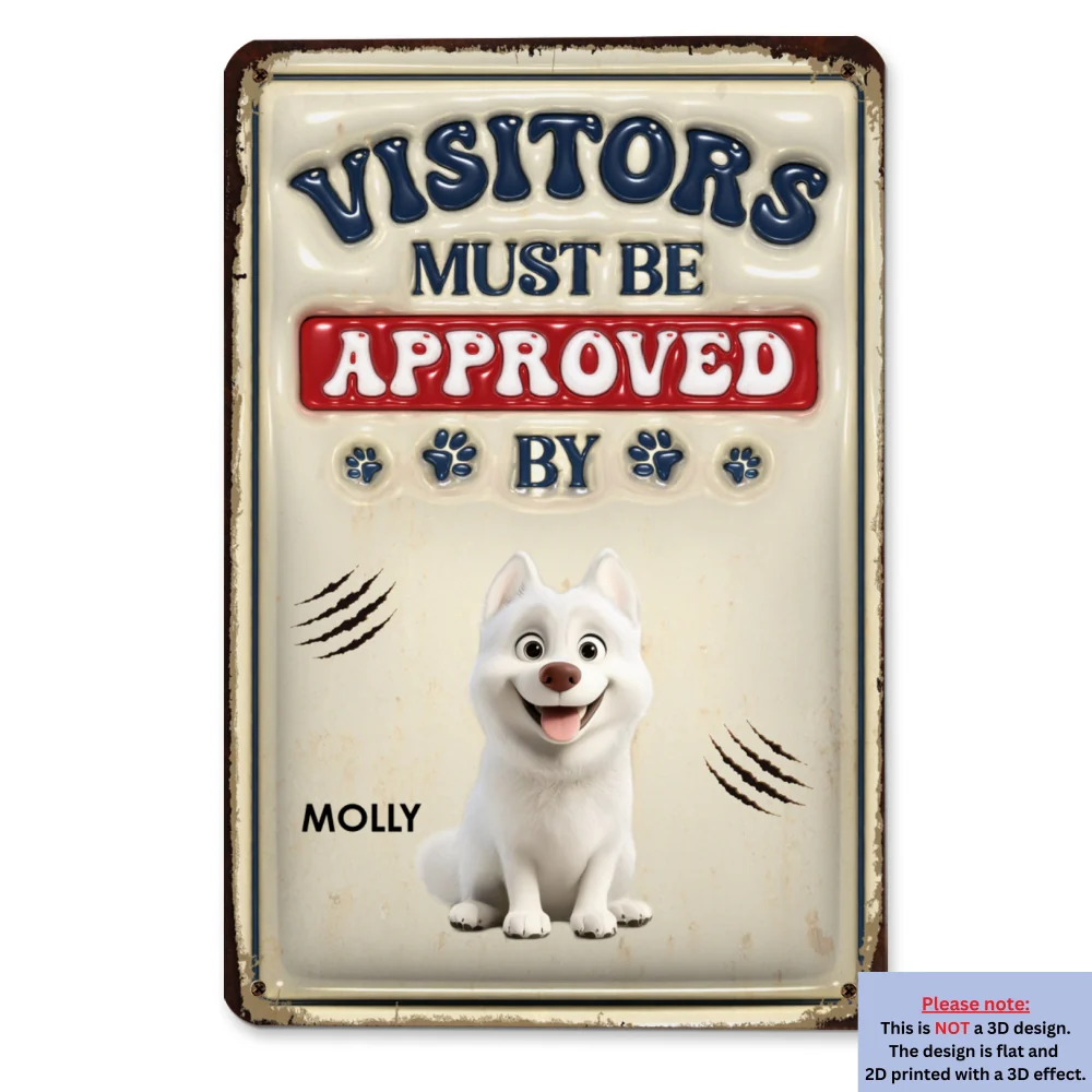 Approved By - Personalized Custom 3D Inflated Effect Metal Sign - Image 6