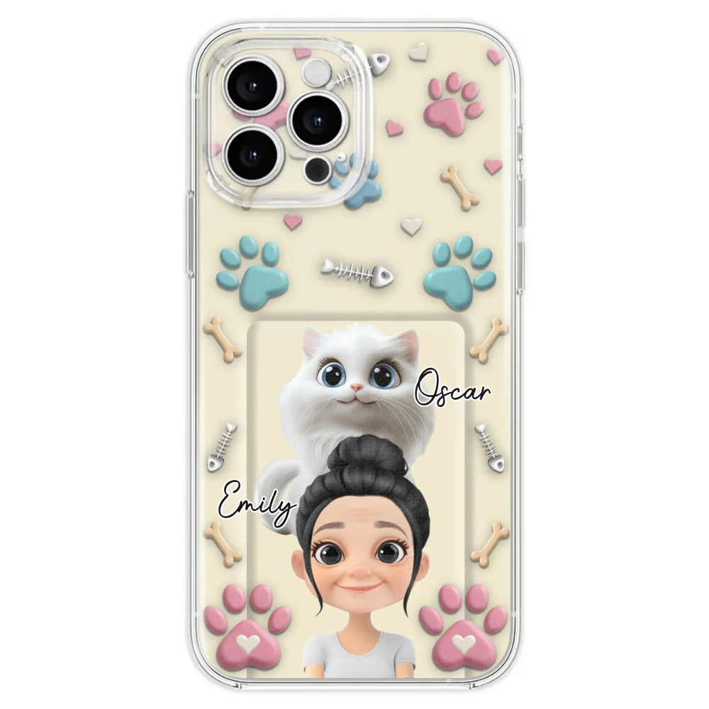 Cat Mom Cartoon - Personalized Custom 3D Effect Phone Case - Image 25