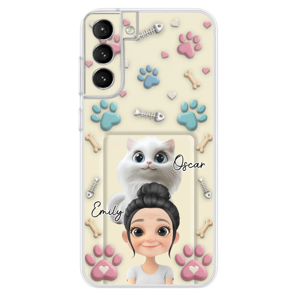 Cat Mom Cartoon - Personalized Custom 3D Effect Phone Case - Image 27