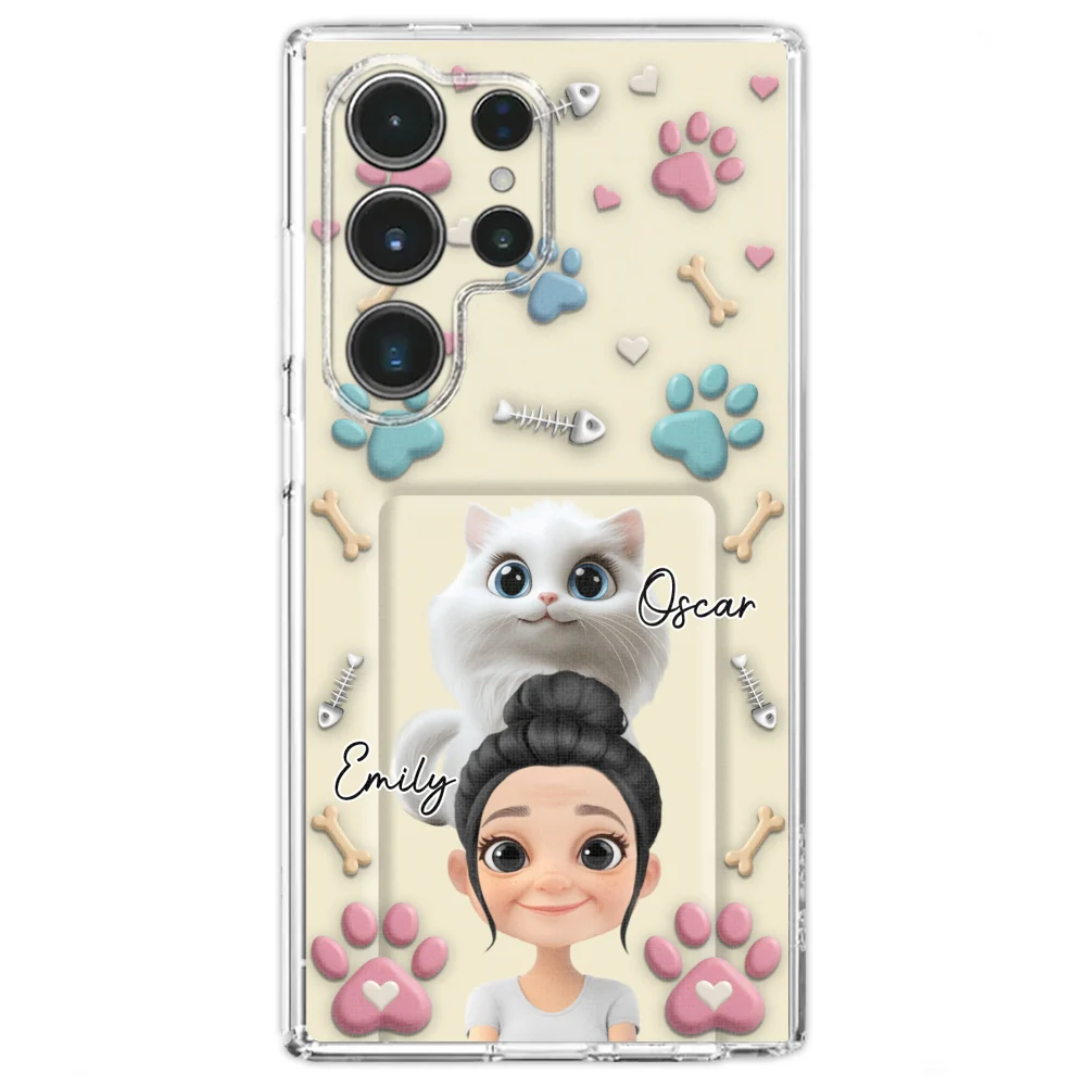 Cat Mom Cartoon - Personalized Custom 3D Effect Phone Case - Image 28