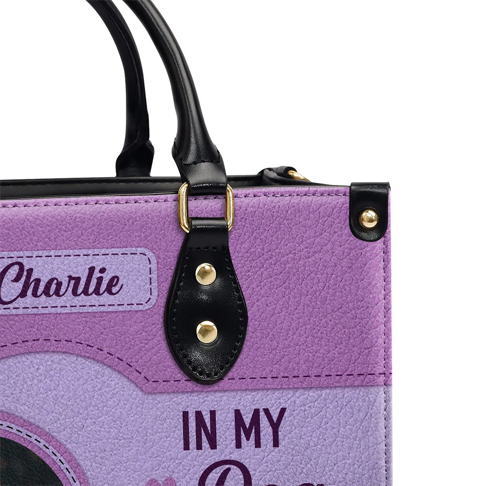 Dog Mom Era Heart - Personalized Custom Leather Bag - Image 3