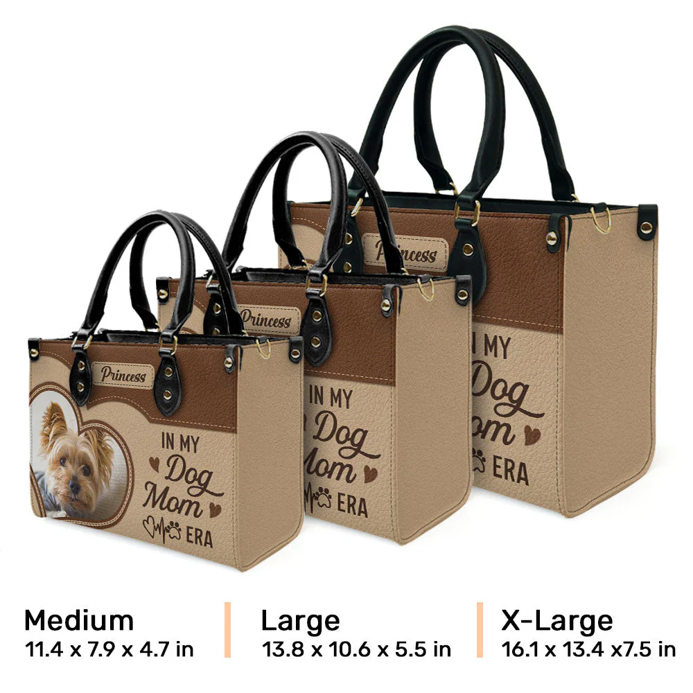 Dog Mom Era Heart - Personalized Custom Leather Bag - Image 6