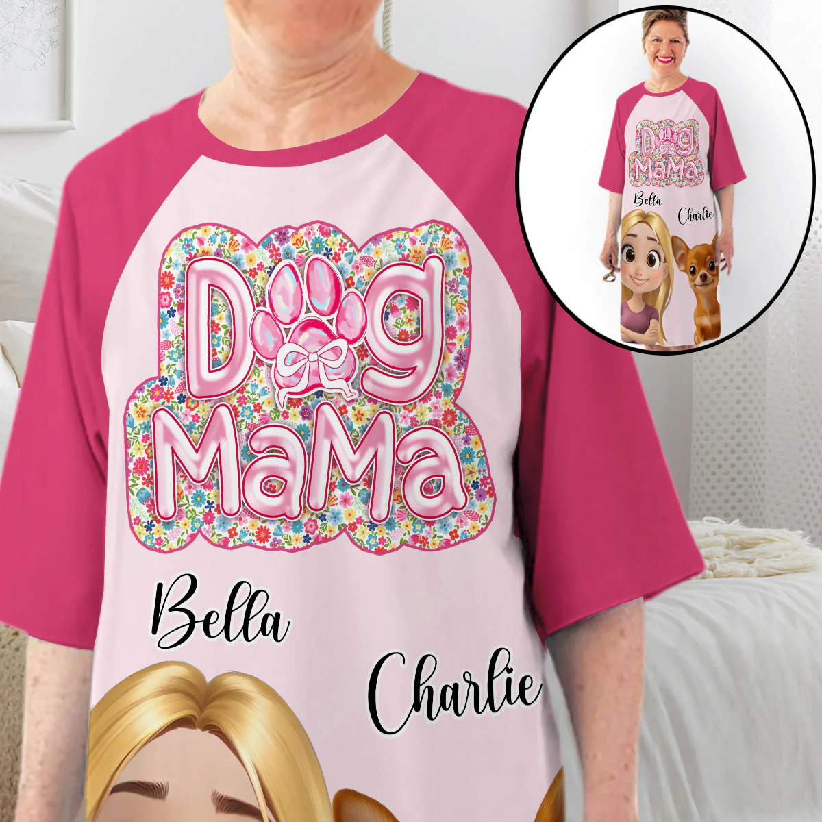 Flowering In You - Personalized Custom 3/4 Sleeve Dress - Image 5