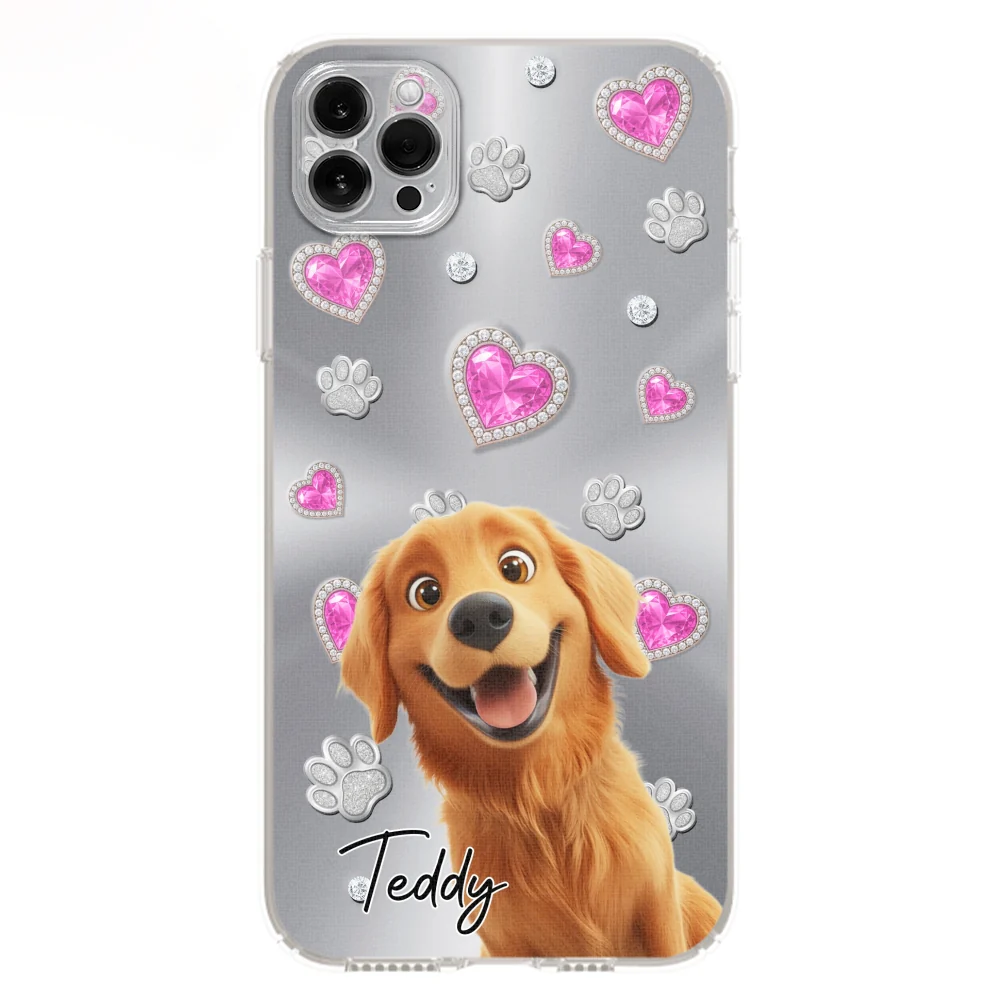 Glitter Cute Cartoon Dogs - Personalized Custom Phone Case - Image 10