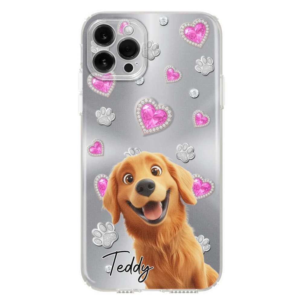 Glitter Cute Cartoon Dogs - Personalized Custom Phone Case - Image 11