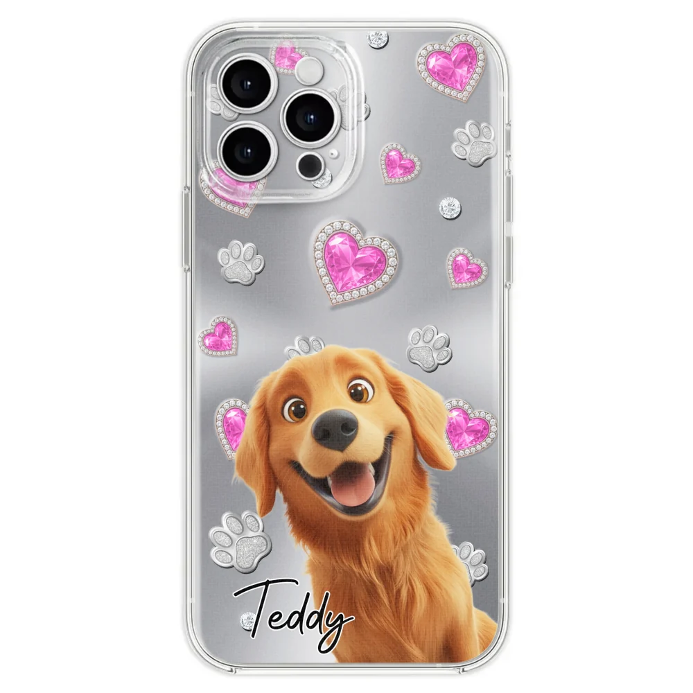 Glitter Cute Cartoon Dogs - Personalized Custom Phone Case - Image 25