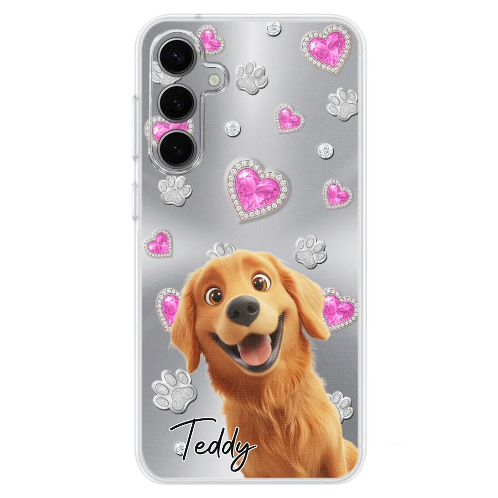 Glitter Cute Cartoon Dogs - Personalized Custom Phone Case - Image 29