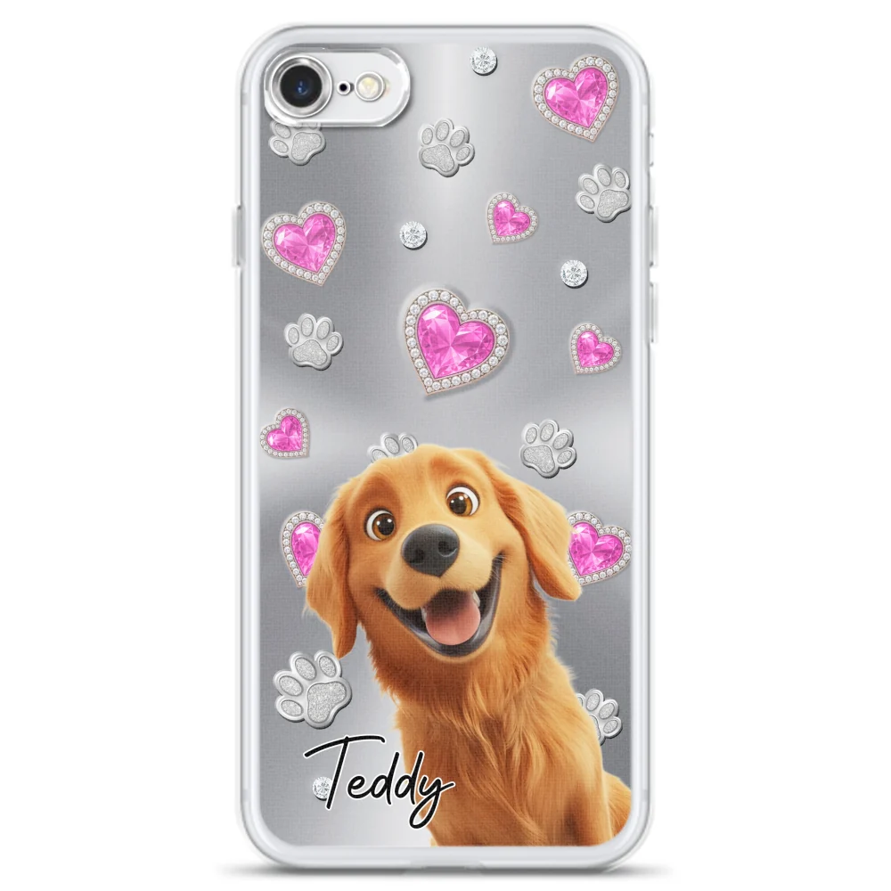 Glitter Cute Cartoon Dogs - Personalized Custom Phone Case - Image 4