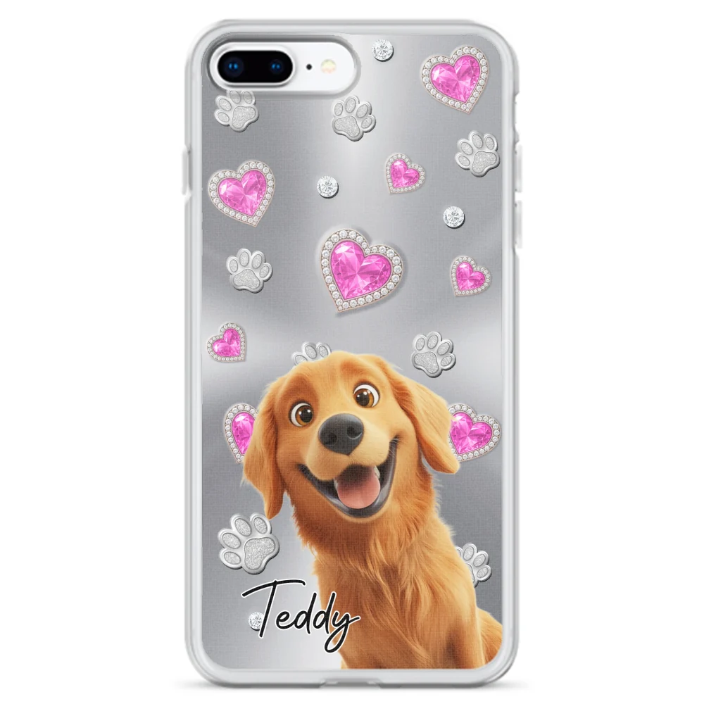 Glitter Cute Cartoon Dogs - Personalized Custom Phone Case - Image 5