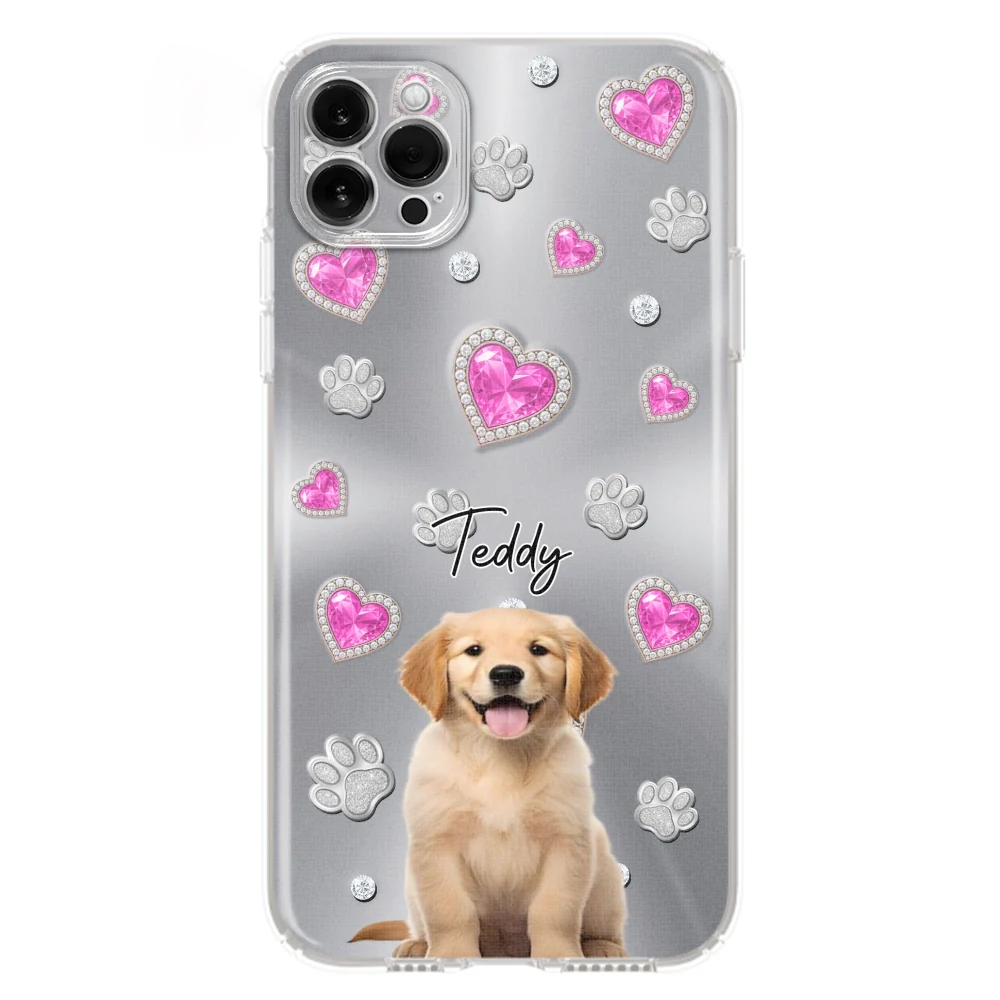 Glitter Cute Cartoon Dogs Photo - Personalized Custom Phone Case - Image 11