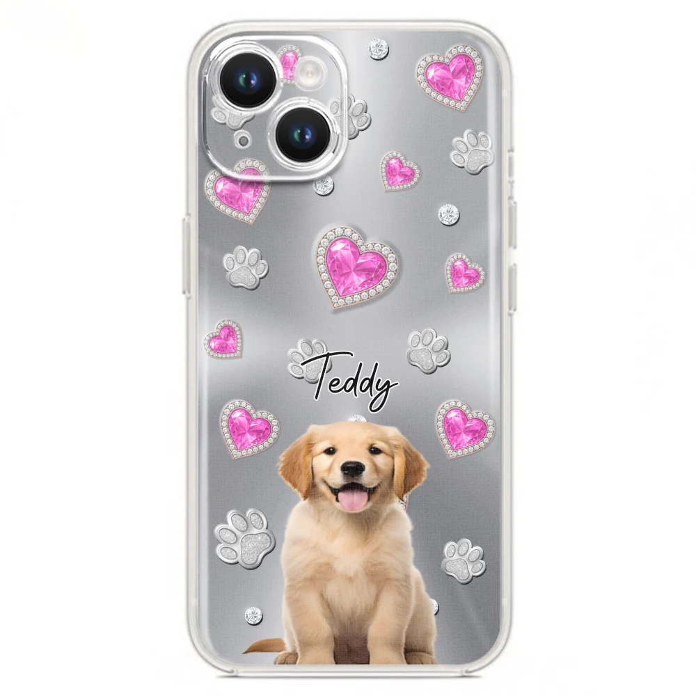 Glitter Cute Cartoon Dogs Photo - Personalized Custom Phone Case - Image 13