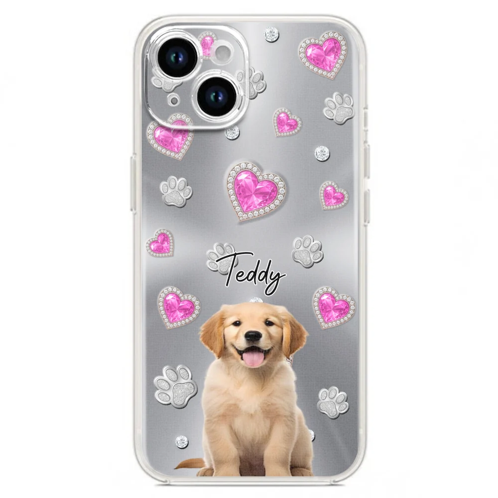 Glitter Cute Cartoon Dogs Photo - Personalized Custom Phone Case - Image 14
