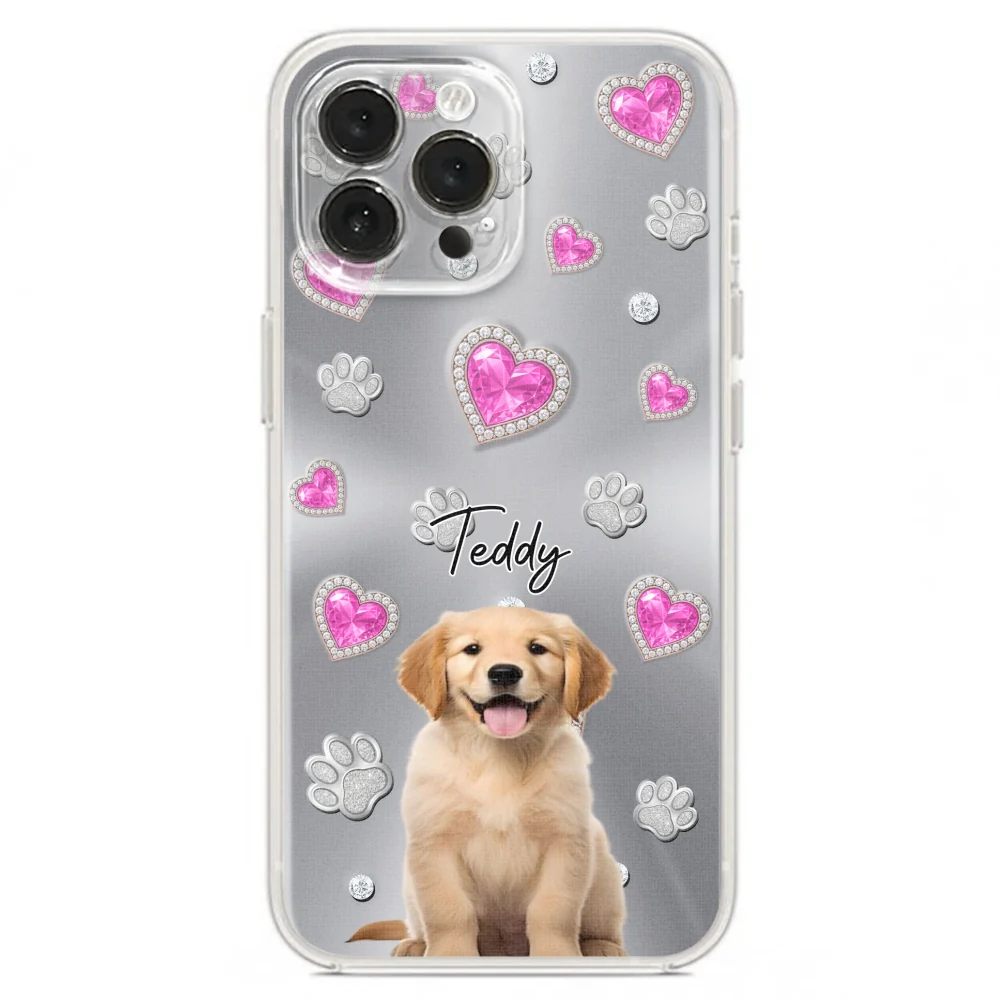 Glitter Cute Cartoon Dogs Photo - Personalized Custom Phone Case - Image 16