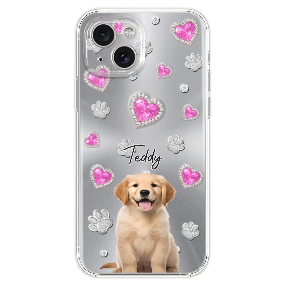 Glitter Cute Cartoon Dogs Photo - Personalized Custom Phone Case - Image 17