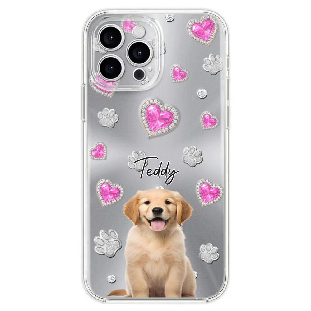 Glitter Cute Cartoon Dogs Photo - Personalized Custom Phone Case - Image 23