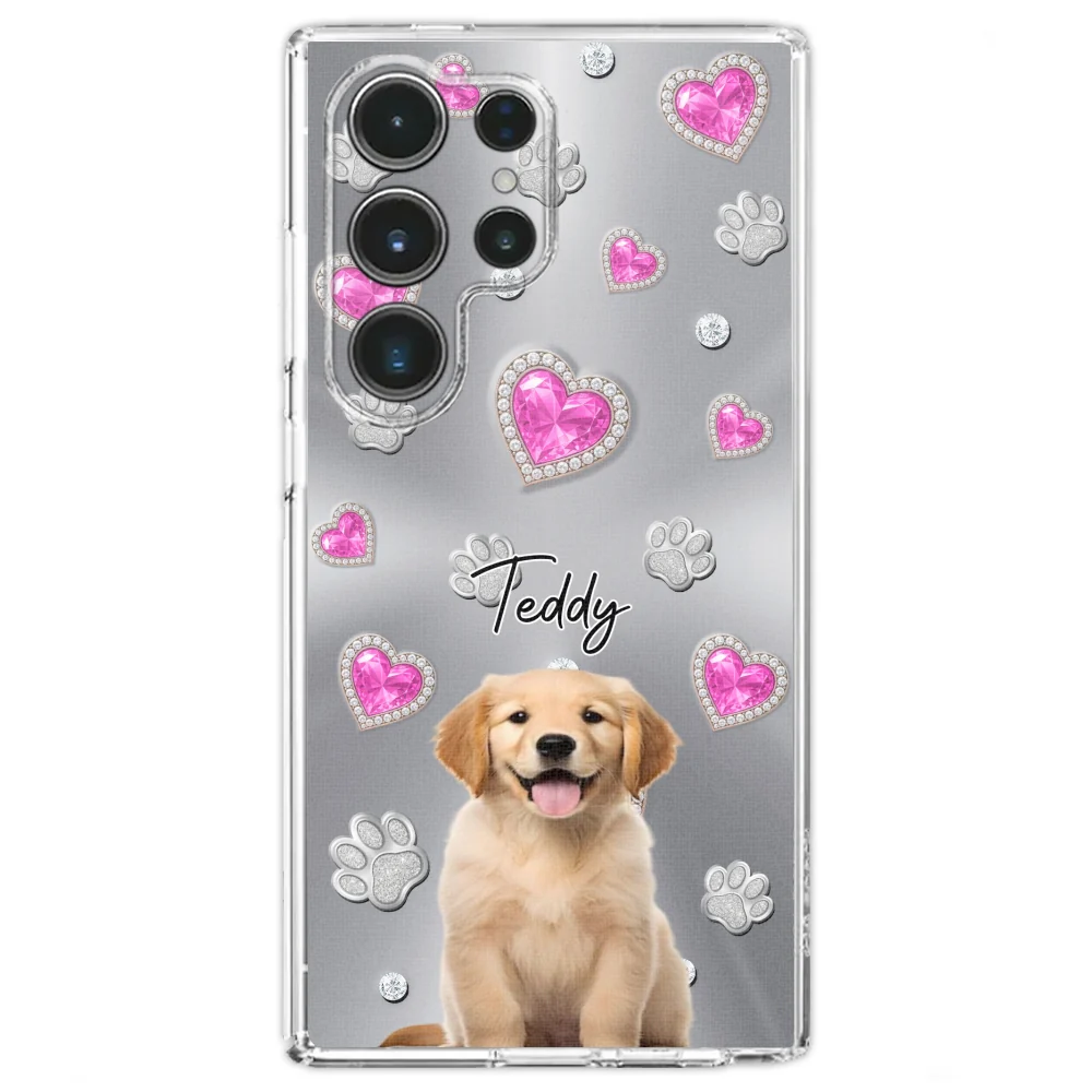 Glitter Cute Cartoon Dogs Photo - Personalized Custom Phone Case - Image 25