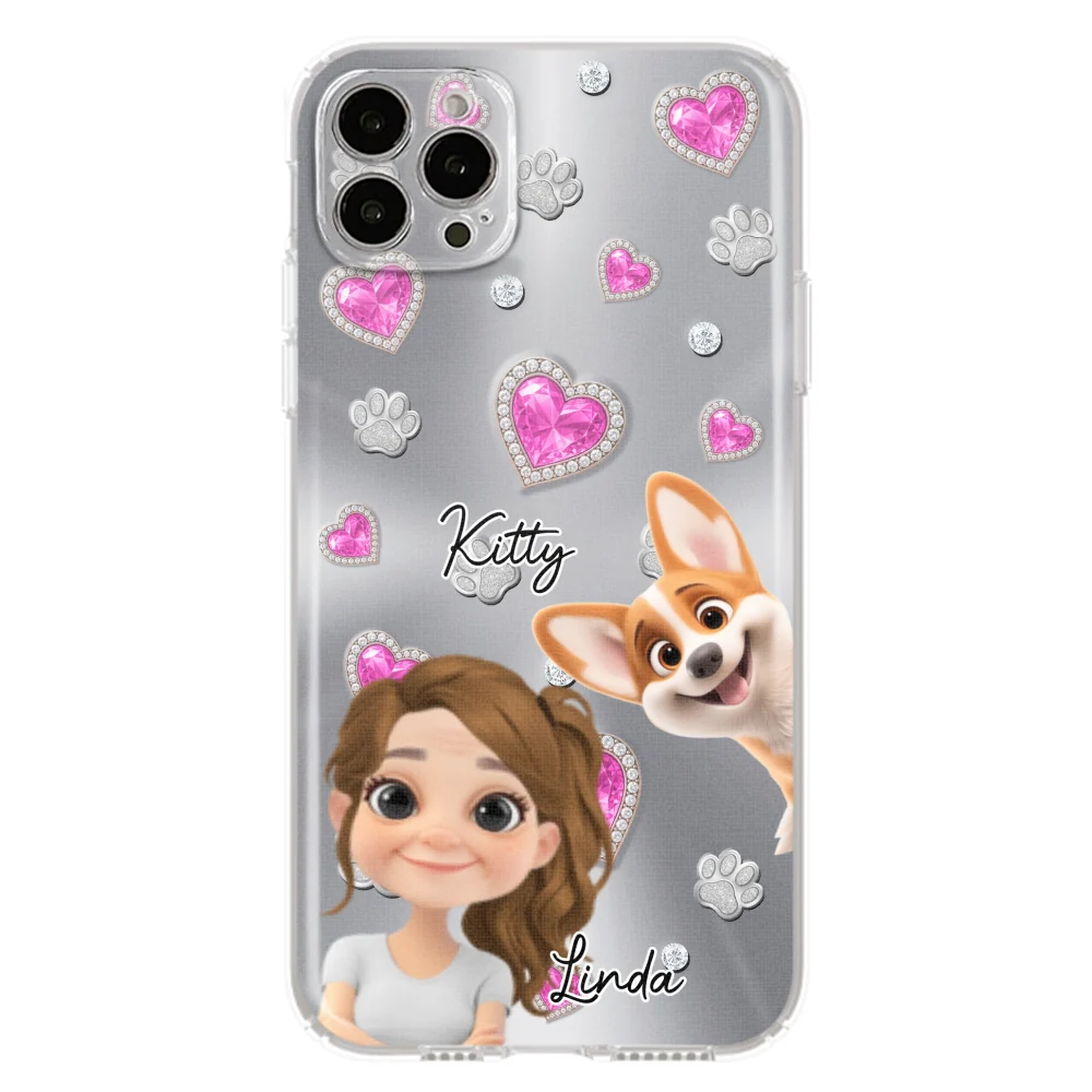 Glitter Cute Cartoon Fur Mom - Personalized Custom Phone Case - Image 15