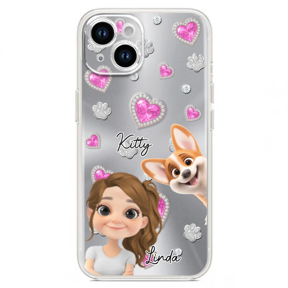 Glitter Cute Cartoon Fur Mom - Personalized Custom Phone Case - Image 17