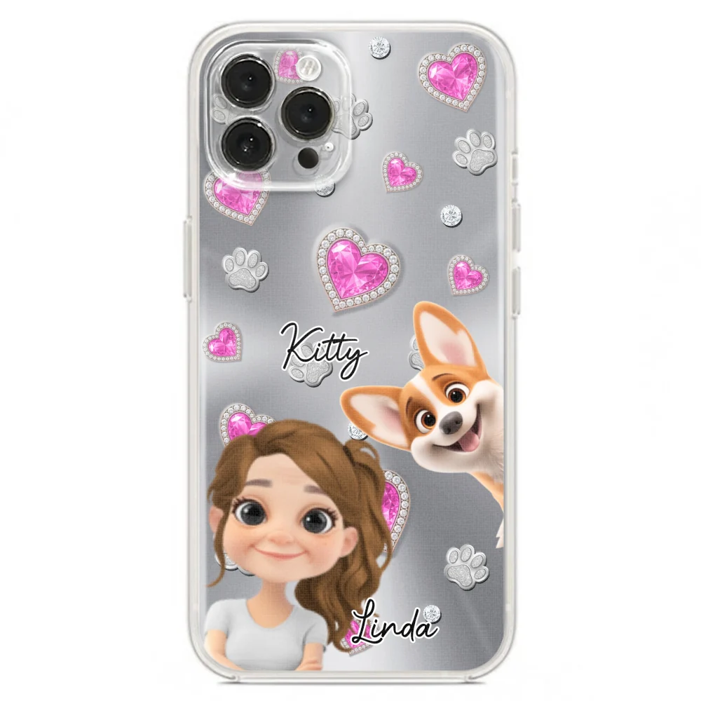 Glitter Cute Cartoon Fur Mom - Personalized Custom Phone Case - Image 18