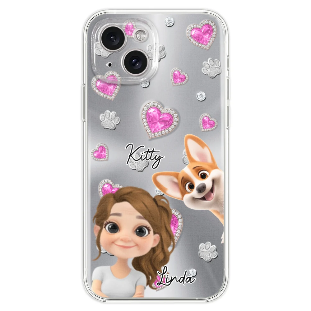 Glitter Cute Cartoon Fur Mom - Personalized Custom Phone Case - Image 20