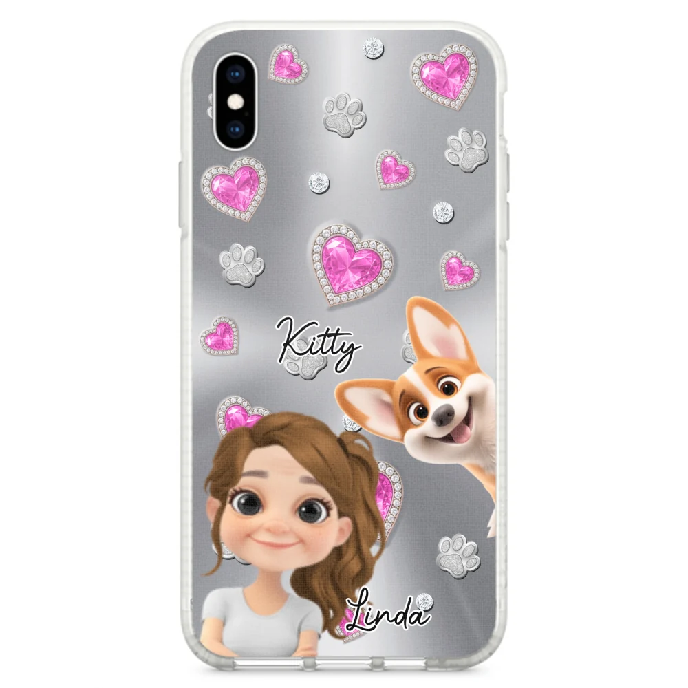 Glitter Cute Cartoon Fur Mom - Personalized Custom Phone Case - Image 23