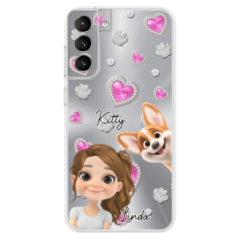 Glitter Cute Cartoon Fur Mom - Personalized Custom Phone Case - Image 28