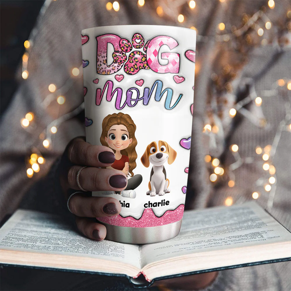 Sparkle With You - Personalized Custom 3D Inflated Effect Tumbler - Image 3