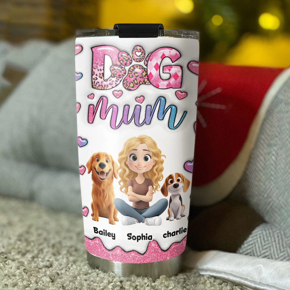 Sparkle With You - Personalized Custom 3D Inflated Effect Tumbler - Image 4