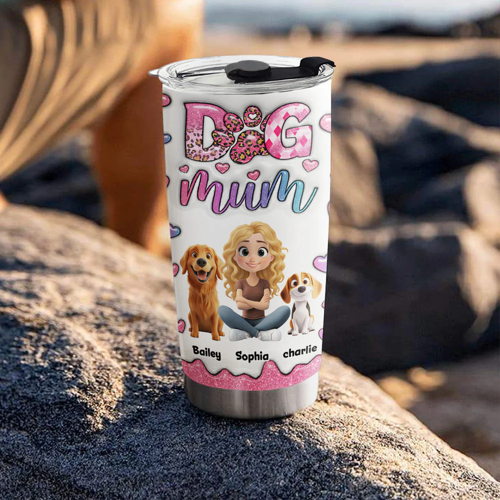 Sparkle With You - Personalized Custom 3D Inflated Effect Tumbler - Image 5