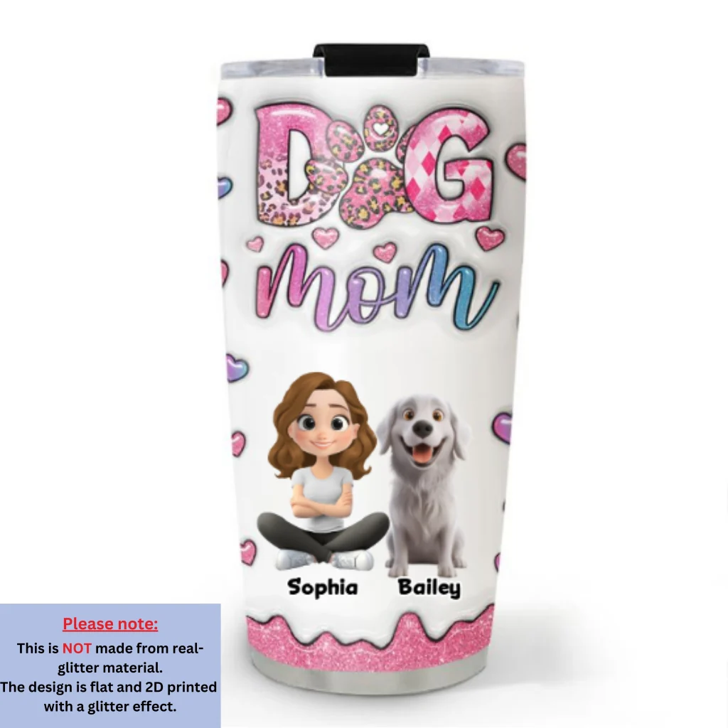 Sparkle With You - Personalized Custom 3D Inflated Effect Tumbler - Image 6