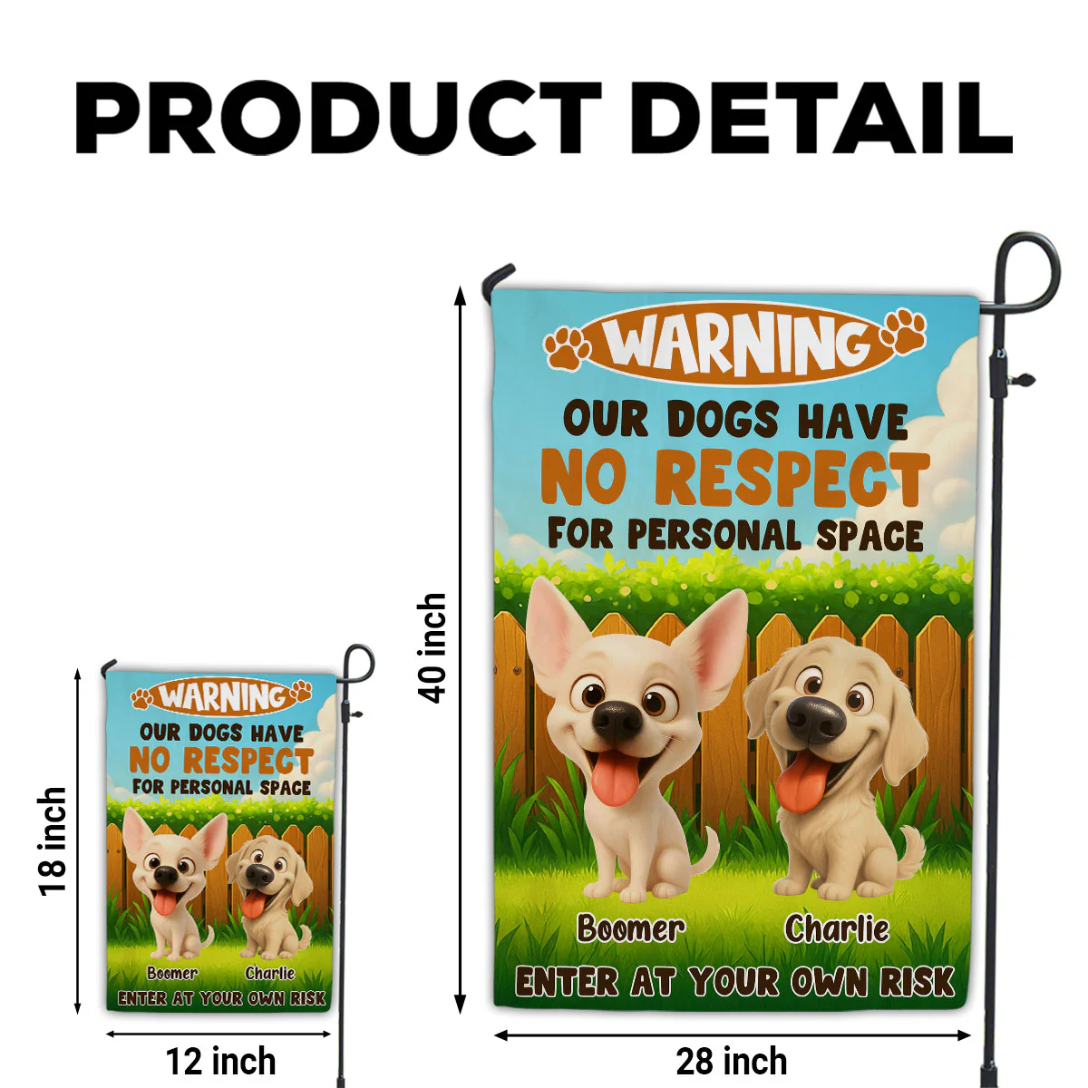 Have No Respect - Personalized Custom Flag - Image 5