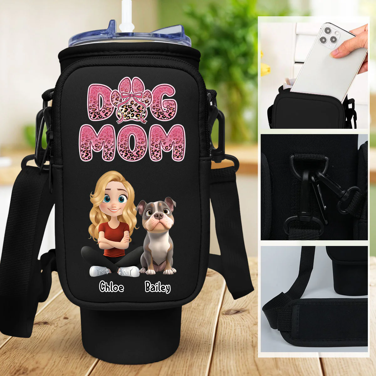 In My Era - Personalized Custom Water Bottle Carrier Bag - Image 4