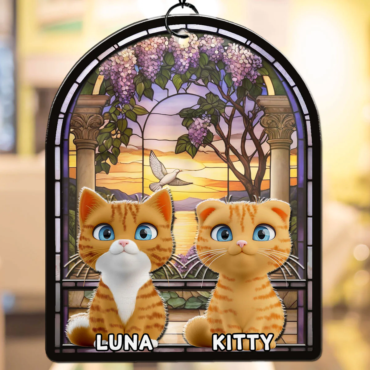 In The Moonlight - Personalized Custom Suncatcher - Image 4