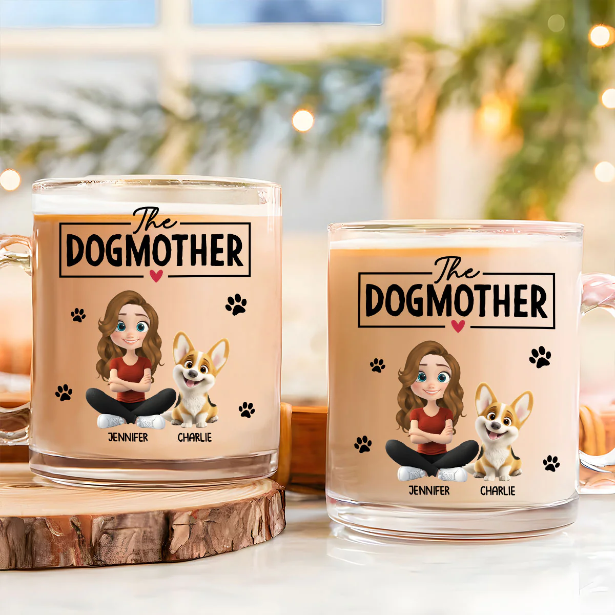 Kind Of Mom - Personalized Custom Glass Mug - Image 3