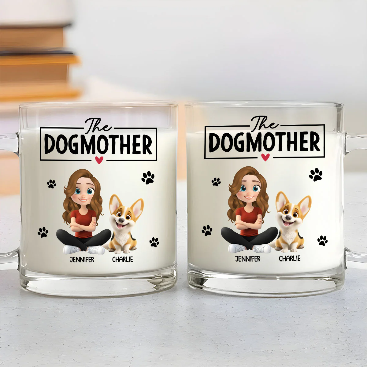 Kind Of Mom - Personalized Custom Glass Mug - Image 4