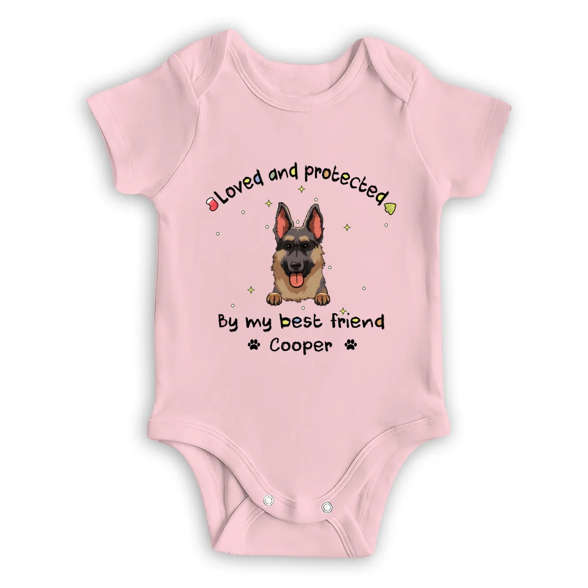 Love And Protected By My Best Friend - Personalized Custom Baby Onesie - Image 10