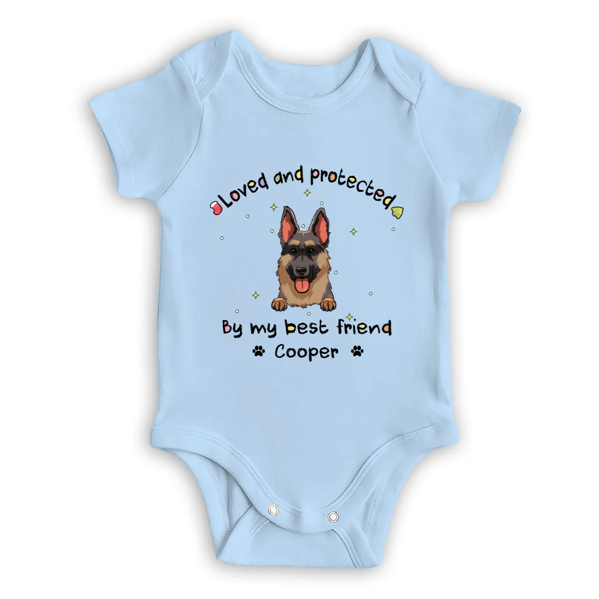 Love And Protected By My Best Friend - Personalized Custom Baby Onesie - Image 9