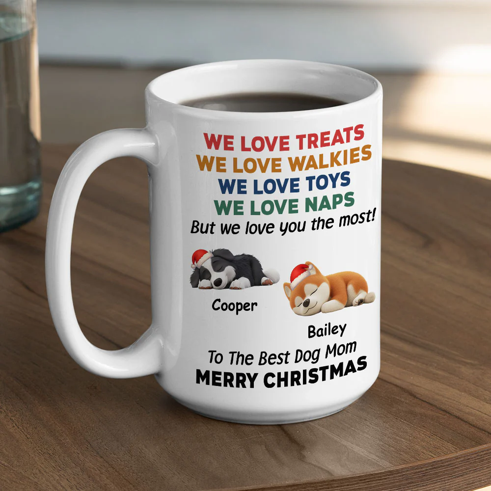 Love You The Most Snow Ver - Personalized Custom Coffee Mug - Image 3