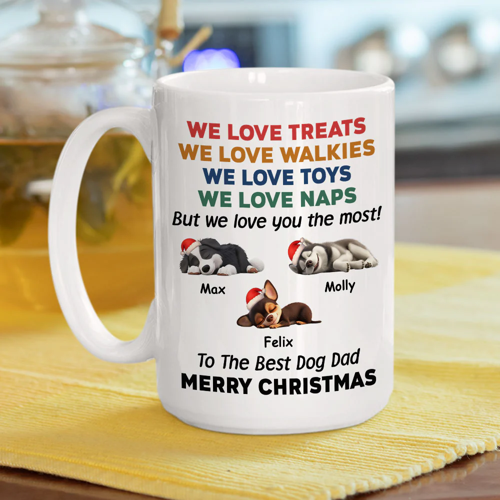 Love You The Most Snow Ver - Personalized Custom Coffee Mug - Image 5