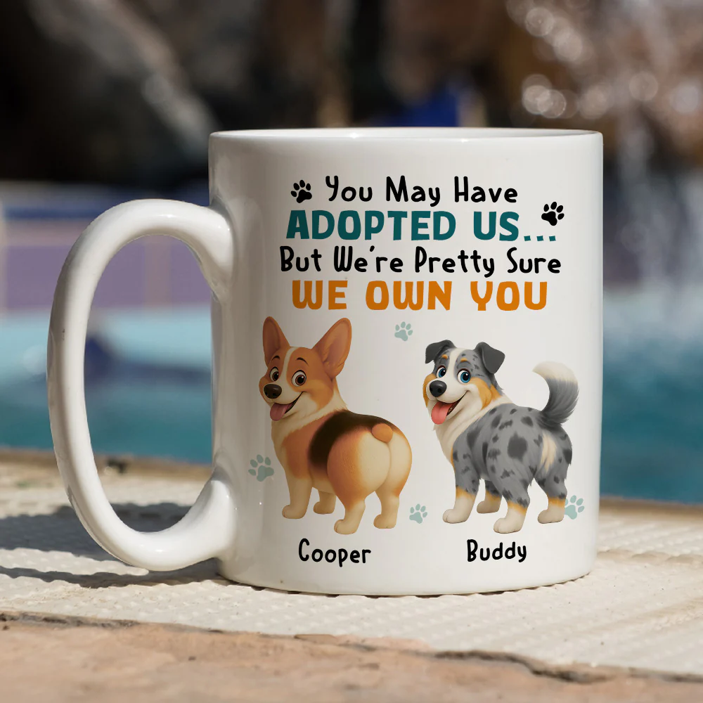 May Have Adopted Me - Personalized Custom Coffee Mug - Image 3