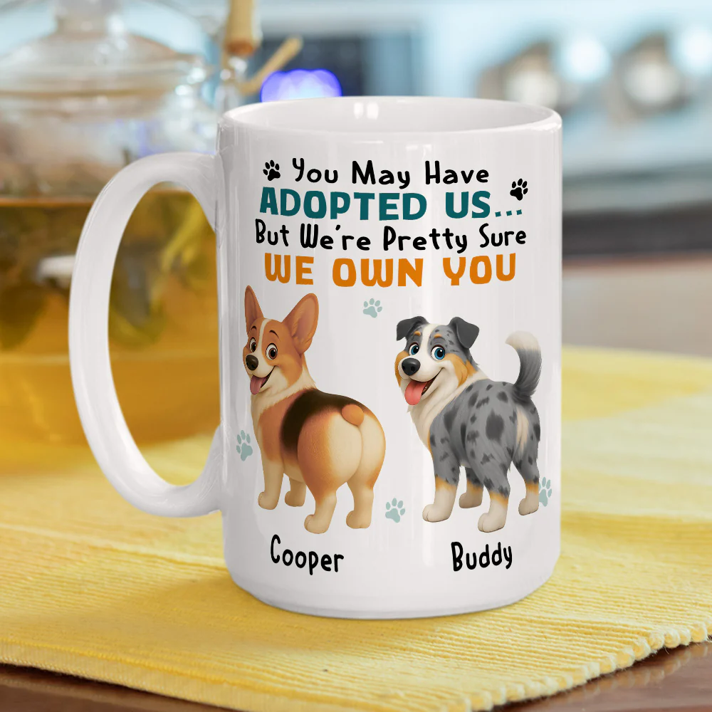May Have Adopted Me - Personalized Custom Coffee Mug - Image 4