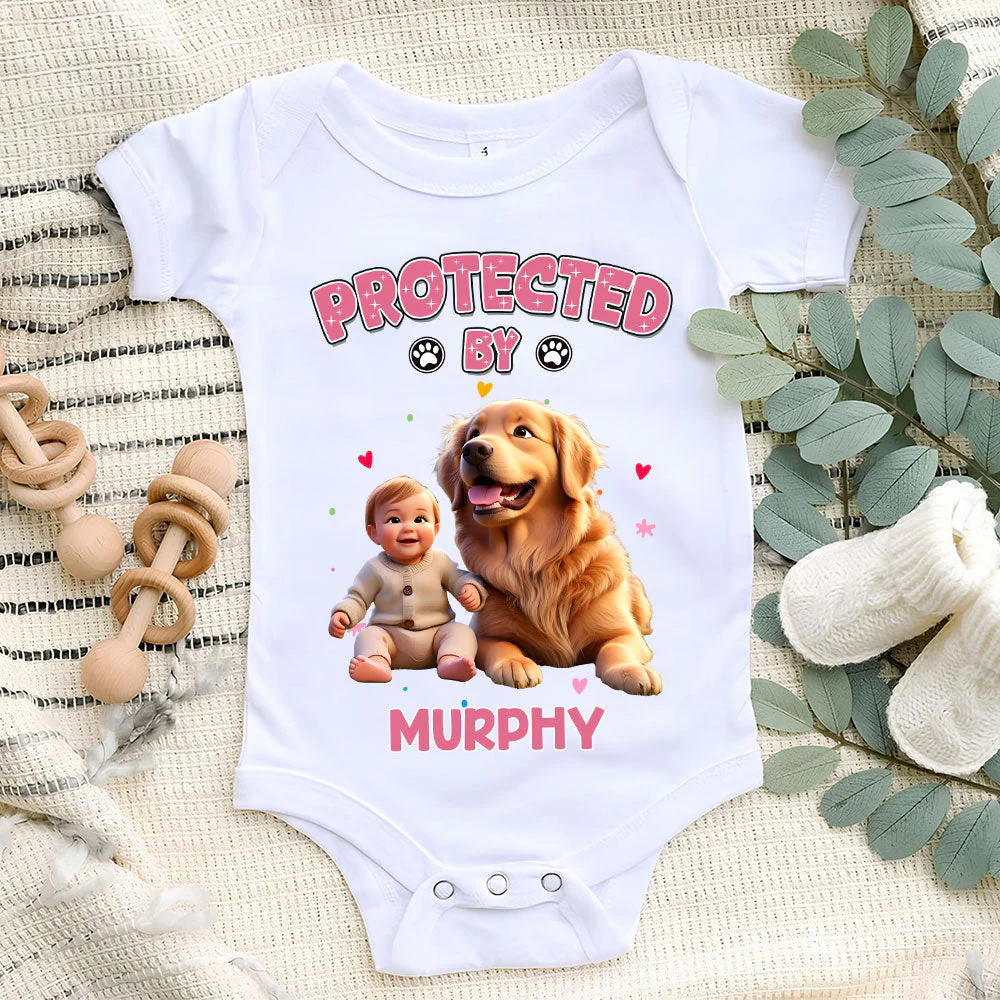 My Best Friend - Personalized Custom Baby Onesie - Image 4