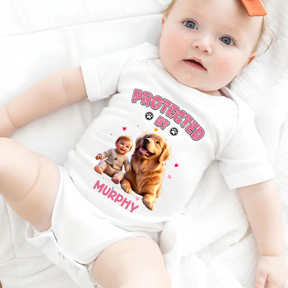 My Best Friend - Personalized Custom Baby Onesie - Image 5