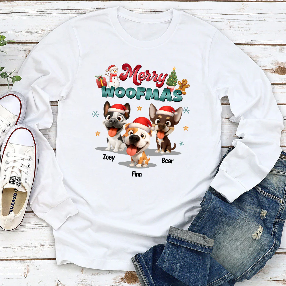 My Snow Babies - Personalized Custom Long Sleeve T-shirt - Image 3