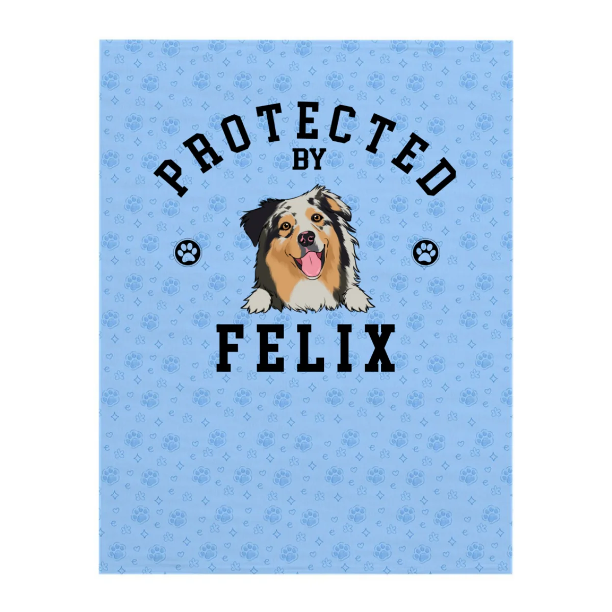 Protected By - Personalized Custom Fleece Blanket - Image 8