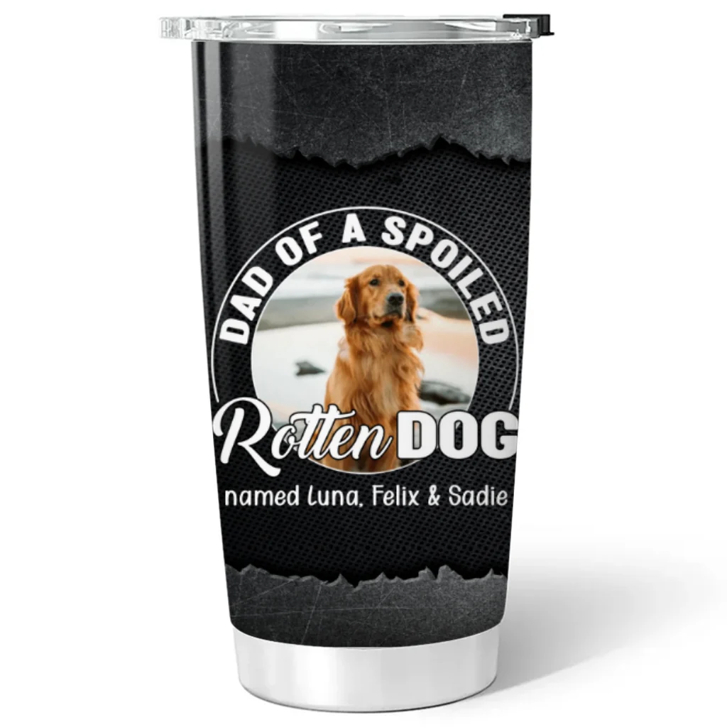Rotten Dog Cartoon Photo - Personalized Custom Tumbler - Image 5
